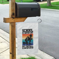 Student Football Fan Garden Flag Funny Importanter Quote Gift - Wonder Print Shop