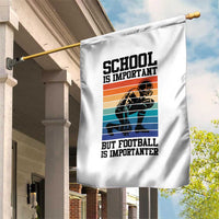 Student Football Fan Garden Flag Funny Importanter Quote Gift - Wonder Print Shop