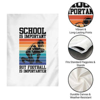 Student Football Fan Garden Flag Funny Importanter Quote Gift - Wonder Print Shop