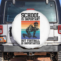 Student Football Fan Spare Tire Cover Funny Importanter Quote Gift - Wonder Print Shop