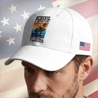 Student Football Fan Baseball Cap Funny Importanter Quote Gift