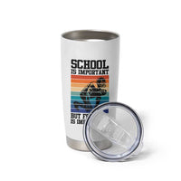 Student Football Fan Tumbler Cup Funny Importanter Quote Gift - Wonder Print Shop