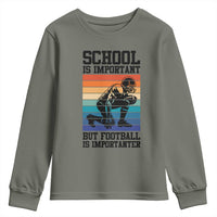 Student Football Fan Youth Sweatshirt Funny Importanter Quote Gift - Wonder Print Shop