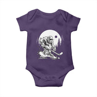 Bigfoot Playing Ice Hockey Baby Onesie Funny Cryptid Sports Gift - Wonder Print Shop