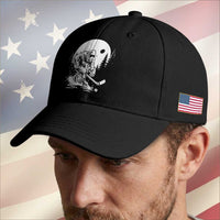 Bigfoot Playing Ice Hockey Baseball Cap Funny Cryptid Sports Gift