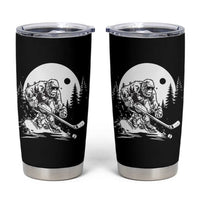 Bigfoot Playing Ice Hockey Tumbler Cup Funny Cryptid Sports Gift - Wonder Print Shop