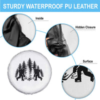 Funny Bigfoot Playing Ice Hockey Spare Tire Cover Cryptid Lover Gift - Wonder Print Shop