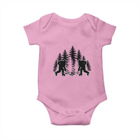 Funny Bigfoot Playing Ice Hockey Baby Onesie Cryptid Lover Gift - Wonder Print Shop