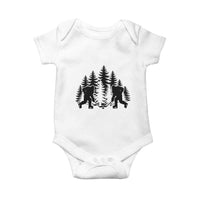 Funny Bigfoot Playing Ice Hockey Baby Onesie Cryptid Lover Gift - Wonder Print Shop