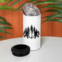 Funny Bigfoot Playing Ice Hockey 4 in 1 Can Cooler Tumbler Cryptid Lover Gift - Wonder Print Shop