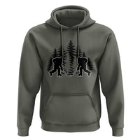 Funny Bigfoot Playing Ice Hockey Hoodie Cryptid Lover Gift - Wonder Print Shop