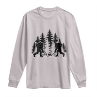 Funny Bigfoot Playing Ice Hockey Long Sleeve Shirt Cryptid Lover Gift - Wonder Print Shop