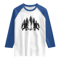Funny Bigfoot Playing Ice Hockey Raglan Shirt Cryptid Lover Gift - Wonder Print Shop