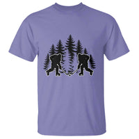 Funny Bigfoot Playing Ice Hockey T Shirt Cryptid Lover Gift - Wonder Print Shop