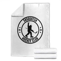 Legendary Sasquatch Hockey Club Throw Blanket Funny Ice Hockey Gift - Wonder Print Shop