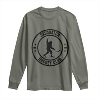 Legendary Sasquatch Hockey Club Long Sleeve Shirt Funny Ice Hockey Gift - Wonder Print Shop