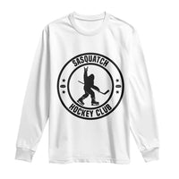 Legendary Sasquatch Hockey Club Long Sleeve Shirt Funny Ice Hockey Gift - Wonder Print Shop