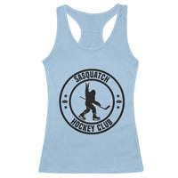 Legendary Sasquatch Hockey Club Racerback Tank Top Funny Ice Hockey Gift - Wonder Print Shop