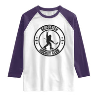 Legendary Sasquatch Hockey Club Raglan Shirt Funny Ice Hockey Gift - Wonder Print Shop