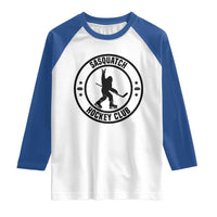 Legendary Sasquatch Hockey Club Raglan Shirt Funny Ice Hockey Gift - Wonder Print Shop