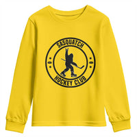Legendary Sasquatch Hockey Club Youth Sweatshirt Funny Ice Hockey Gift - Wonder Print Shop