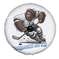 Sasquatch On Ice Spare Tire Cover Funny Bigfoot Hockey Player Gift - Wonder Print Shop