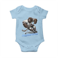 Sasquatch On Ice Baby Onesie Funny Bigfoot Hockey Player Gift - Wonder Print Shop