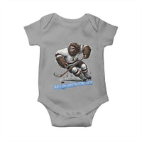 Sasquatch On Ice Baby Onesie Funny Bigfoot Hockey Player Gift - Wonder Print Shop