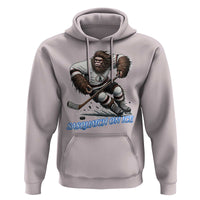Sasquatch On Ice Hoodie Funny Bigfoot Hockey Player Gift - Wonder Print Shop