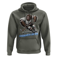 Sasquatch On Ice Hoodie Funny Bigfoot Hockey Player Gift - Wonder Print Shop