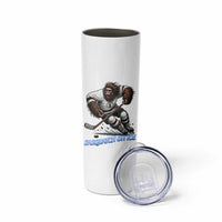 Sasquatch On Ice Skinny Tumbler Funny Bigfoot Hockey Player Gift - Wonder Print Shop