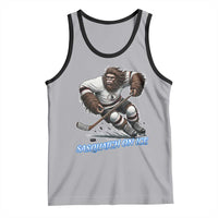 Sasquatch On Ice Tank Top Funny Bigfoot Hockey Player Gift - Wonder Print Shop