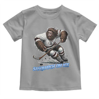 Sasquatch On Ice Toddler T Shirt Funny Bigfoot Hockey Player Gift - Wonder Print Shop