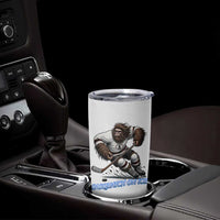 Sasquatch On Ice Tumbler Cup Funny Bigfoot Hockey Player Gift - Wonder Print Shop