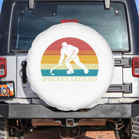 Bigfoot Hockey Legend Spare Tire Cover Retro Sasquatch Cryptid Player Gift - Wonder Print Shop