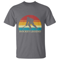 Bigfoot Hockey Legend T Shirt Retro Sasquatch Cryptid Player Gift - Wonder Print Shop