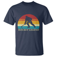 Bigfoot Hockey Legend T Shirt Retro Sasquatch Cryptid Player Gift - Wonder Print Shop