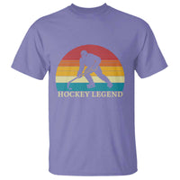 Bigfoot Hockey Legend T Shirt Retro Sasquatch Cryptid Player Gift - Wonder Print Shop