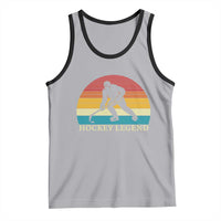 Bigfoot Hockey Legend Tank Top Retro Sasquatch Cryptid Player Gift - Wonder Print Shop