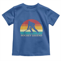 Bigfoot Hockey Legend Toddler T Shirt Retro Sasquatch Cryptid Player Gift - Wonder Print Shop