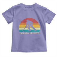 Bigfoot Hockey Legend Toddler T Shirt Retro Sasquatch Cryptid Player Gift - Wonder Print Shop