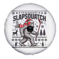Slapsquatch Hockey Player Spare Tire Cover Funny Bigfoot Ugly Christmas Gift - Wonder Print Shop