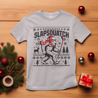 Slapsquatch Hockey Player T Shirt Funny Bigfoot Ugly Christmas Gift - Wonder Print Shop