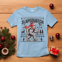 Slapsquatch Hockey Player T Shirt Funny Bigfoot Ugly Christmas Gift - Wonder Print Shop