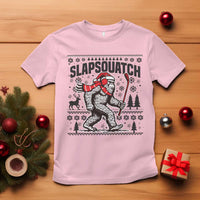 Slapsquatch Hockey Player T Shirt Funny Bigfoot Ugly Christmas Gift - Wonder Print Shop
