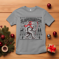 Slapsquatch Hockey Player T Shirt Funny Bigfoot Ugly Christmas Gift - Wonder Print Shop