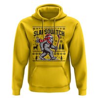 Slapsquatch Hockey Player Hoodie Funny Bigfoot Ugly Christmas Gift - Wonder Print Shop