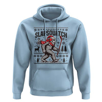Slapsquatch Hockey Player Hoodie Funny Bigfoot Ugly Christmas Gift - Wonder Print Shop