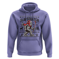 Slapsquatch Hockey Player Hoodie Funny Bigfoot Ugly Christmas Gift - Wonder Print Shop
