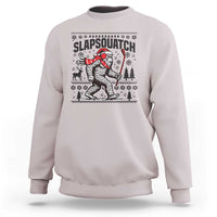 Slapsquatch Hockey Player Sweatshirt Funny Bigfoot Ugly Christmas Gift - Wonder Print Shop